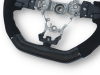 Carbon Fibre & Alcantara Steering Wheel with Black Stitching for Subaru WRX STI / Levorg (2015 - 2019) - Spoilers and Bodykits Australia