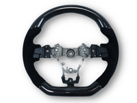 Carbon Fibre & Alcantara Steering Wheel with Black Stitching for Subaru WRX STI / Levorg (2015 - 2019) - Spoilers and Bodykits Australia