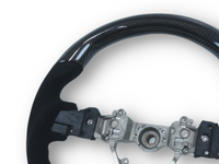 Carbon Fibre & Alcantara Steering Wheel with Black Stitching for Subaru WRX STI / Levorg (2015 - 2019) - Spoilers and Bodykits Australia