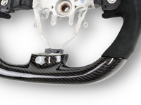 Carbon Fibre & Alcantara Steering Wheel with Blue Centre Line & Stitching for Subaru Impreza G3 / WRX STI / RX (2008 - 2013) - Spoilers and Bodykits Australia