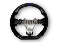 Carbon Fibre & Alcantara Steering Wheel with Blue Centre Line & Stitching for Subaru WRX STI / Levorg (2015 - 2021) - Spoilers and Bodykits Australia
