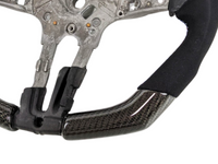 Carbon Fibre & Alcantara Steering Wheel with Blue/Red Stitching for BMW M3 F80 / M4 F82 / F83 (2012 - 2019) - Spoilers and Bodykits Australia