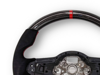 Carbon Fibre & Alcantara Steering Wheel with Red Centre Line & Stitching for Volkswagen Golf 7 / MK7 / 7.5 R / GTI (2014 - 2019) - Spoilers and Bodykits Australia