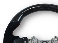 Carbon Fibre & Alcantara Steering Wheel with Red Stitching for Subaru WRX STI / Levorg (2015 - 2021) - Spoilers and Bodykits Australia