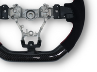 Carbon Fibre & Alcantara Steering Wheel with Red Stitching for Subaru WRX STI / Levorg (2015 - 2021) - Spoilers and Bodykits Australia