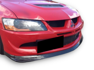 Carbon Fibre Front Bumper Lip for Mitsubishi Lancer EVO 8 / MR (2003 - 2005) - Spoilers and Bodykits Australia