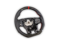 Carbon Fibre & Leather Steering Wheel with Red Centre Line & Stitching for PX2 / PX3 Ford Ranger / Wildtrak (2015 - 2021) - Spoilers and Bodykits Australia