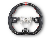 Carbon Fibre & Leather Steering Wheel with Red Centre Line & Stitching for Subaru Impreza G3 / WRX STI / RX (2008 - 2013) - Spoilers and Bodykits Australia
