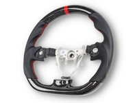 Carbon Fibre & Leather Steering Wheel with Red Centre Line & Stitching for Subaru Impreza G3 / WRX STI / RX (2008 - 2013) - Spoilers and Bodykits Australia