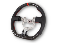 Carbon Fibre & Leather Steering Wheel with Red Centre Line & Stitching for Toyota 86 / Subaru BRZ (2012 - 2016) - Spoilers and Bodykits Australia