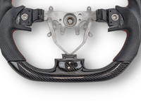 Carbon Fibre & Leather Steering Wheel with Red Stitching for Subaru Impreza G3 / WRX STI / RX (2008 - 2013) - Spoilers and Bodykits Australia