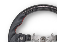 Carbon Fibre & Leather Steering Wheel with Red Stitching for Subaru Impreza G3 / WRX STI / RX (2008 - 2013) - Spoilers and Bodykits Australia
