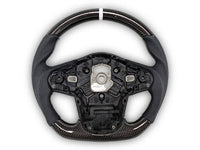Carbon Fibre & Leather Steering Wheel with White Centre Line & Stitching for Toyota Supra MK5 GR A90 / A91 GT / GTS (2019 - 2024) - Spoilers and Bodykits Australia