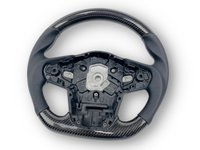 Carbon Fibre & Leather Steering Wheel with White Stitching for Toyota Supra MK5 GR A90 / A91 GT / GTS (2019 - 2024) - Spoilers and Bodykits Australia