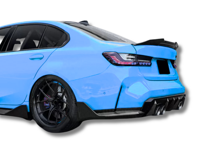 Carbon Fibre Rear Bumper Side Splitters for BMW M3 G80 - Pair (2021 - 2024) - Spoilers And Bodykits Australia