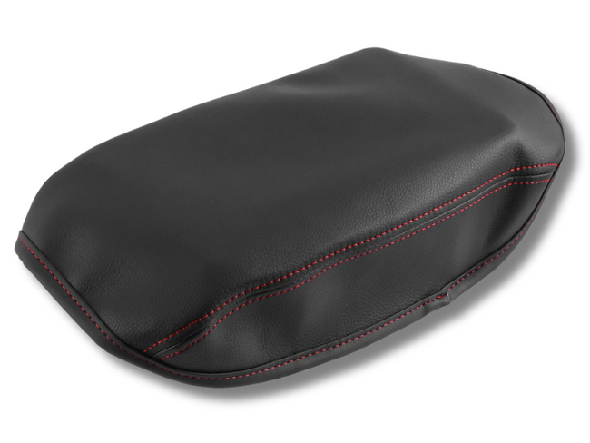 Center Console Armrest Cover for Subaru Forester - Black with Red Stitching (2019 - 2023)-Spoilers and Bodykits Australia