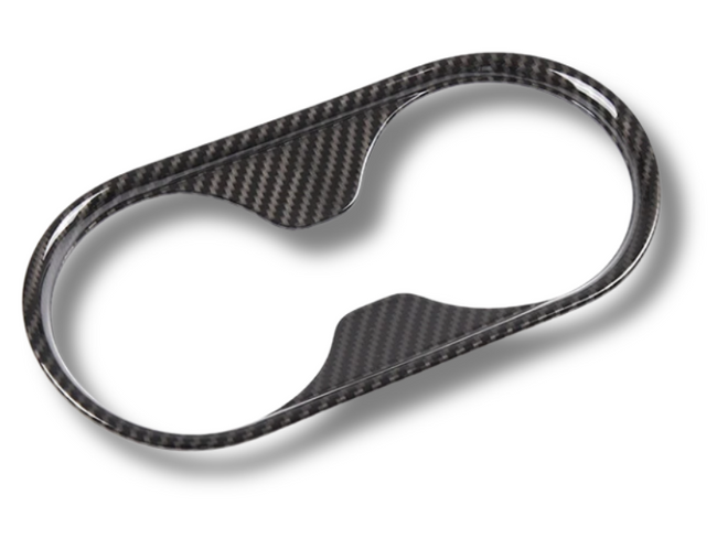 Centre Console Cup Holder Surround Trim for PX2 / PX3 Ford Ranger - Carbon Fibre Look (2015 - 2021)-Spoilers and Bodykits Australia