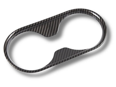 Centre Console Cup Holder Surround Trim for PX2 / PX3 Ford Ranger - Carbon Fibre Look (2015 - 2021)-Spoilers and Bodykits Australia