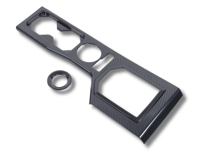 Centre Console Panel Trim Cover for MV Mitsubishi Triton - Carbon Fibre Look (2024 Onwards)-Spoilers and Bodykits Australia