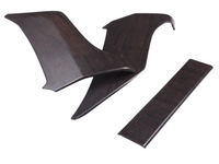 Centre Console Panel Trim Set for Land Rover Defender - Wood Finish (2020 - 2023)-Spoilers and Bodykits Australia