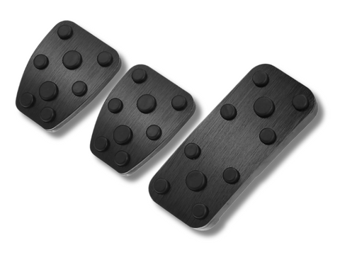 Clutch, Brake & Accelerator Pedal Pad Covers for Subaru Impreza GE / GH - Black-Spoilers and Bodykits Australia