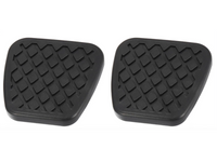 Clutch & Brake Pedal Pad Covers for Honda Civic - Black Rubber (2006 - 2015)-Spoilers and Bodykits Australia