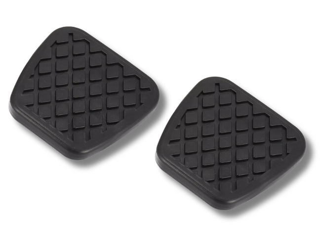 Clutch & Brake Pedal Pad Covers for Honda Civic - Black Rubber (2006 - 2015)-Spoilers and Bodykits Australia