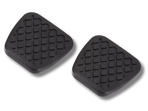 Clutch & Brake Pedal Pad Covers for Honda Civic - Black Rubber (2006 - 2015)-Spoilers and Bodykits Australia