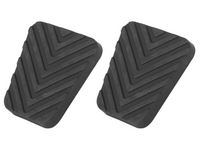Clutch & Brake Pedal Pad Covers for Hyundai Accent - Black Rubber (2005 - 2010)-Spoilers and Bodykits Australia