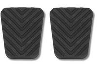 Clutch & Brake Pedal Pad Covers for Hyundai Accent - Black Rubber (2005 - 2010)-Spoilers and Bodykits Australia