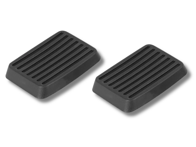 Clutch & Brake Pedal Pad Covers for Hyundai Accent / Elantra / Excel / Getz / Tiburon - Black Rubber-Spoilers and Bodykits Australia
