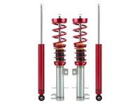 Coilover Lowering Kit for Fiat Punto 199 Grande / EVO / Abarth - Adjustable - Red (2005 Onwards)-Spoilers and Bodykits Australia