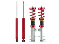 Coilover Lowering Kit for Fiat Punto 199 Grande / EVO / Abarth - Adjustable - Red (2005 Onwards)-Spoilers and Bodykits Australia