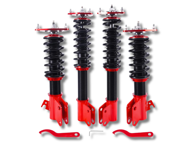 Coilover Lowering Kit for Subaru Impreza WRX GDA / GDB EJ207 / EJ25 - 24-Way Adjustable (2000 - 2007)-Spoilers and Bodykits Australia