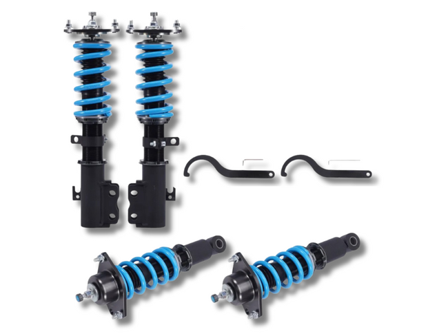 Coilover Lowering Kit for Toyota Corolla ZZE122 Hatchback 1.8L VVTi 1ZZ-FE - 24-Way Adjustable (2003 - 2008)-Spoilers and Bodykits Australia