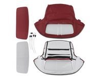 Convertible Soft Top with Plastic Window for BMW Z3 E36 Roadster - Burgundy (1996 - 2002) - Spoilers and Bodykits Australia