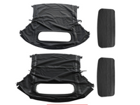 Convertible Soft Top with Plastic Window for Porsche Boxter 986 - Black (1996 - 2002) - Spoilers and Bodykits Australia