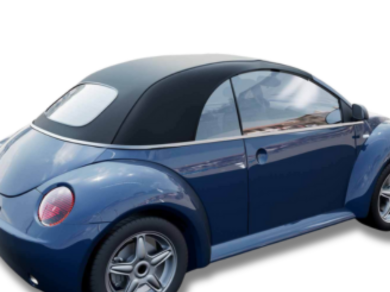 Convertible Soft Top with Plastic Window for Volkswagen Beetle - Black (2003 - 2010) - Spoilers and Bodykits Australia