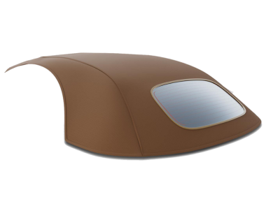 Convertible Soft Top with Plastic Window for Volkswagen Beetle - Tan (2003 - 2010) - Spoilers and Bodykits Australia