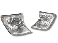 Corner Indicator Park Lights for Nissan Patrol GU Y61 Series 2 - Chrome - Pair (2001 - 2007)-Spoilers and Bodykits Australia