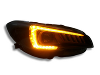 DRL LED Projector Head Lights with Sequential Indicators & Red DRL for Subaru Levorg / WRX / STI (2014 - 2017) - Spoilers And Bodykits Australia