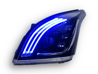DRL LED Projector Head Lights with Sequential Indicators for 120 Series Toyota Prado (2003 - 2009 Models) - Spoilers And Bodykits Australia