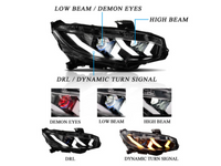 DRL LED Projector Head Lights with Sequential Indicators for Honda Civic (2016 - 2021 Models) - Spoilers And Bodykits Australia