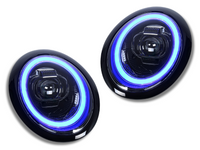 DRL LED Projector Head Lights with Sequential Indicators for Mini Cooper R50  R52  R53 (2001 - 2007) - Spoilers And Bodykits Australia