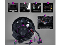 DRL LED Projector Head Lights with Sequential Indicators for Mini Cooper R50  R52  R53 (2001 - 2007) - Spoilers And Bodykits Australia