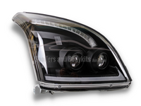 DRL LED Twin Projector Head Lights with Sequential Indicators for 120 Series Toyota Prado (2003 - 2009 Models) - Spoilers And Bodykits Australia