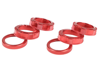 Dashboard Button Ring Trims x6 for Ineos Grenadier - Alloy - Red (2020 - 2024)-Spoilers and Bodykits Australia