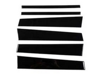 Door Center Pillar Trims for Land Rover Discovery 3 & 4 - Black - 6-Pieces (2004 - 2016)-Spoilers and Bodykits Australia