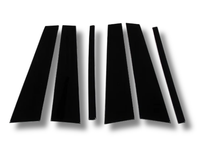 Door Center Pillar Trims for Land Rover Discovery 3 & 4 - Black - 6-Pieces (2004 - 2016)-Spoilers and Bodykits Australia