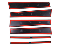 Door Center Pillar Trims for Land Rover Discovery 3 & 4 - Matt Black - 6-Pieces (2004 - 2016)-Spoilers and Bodykits Australia